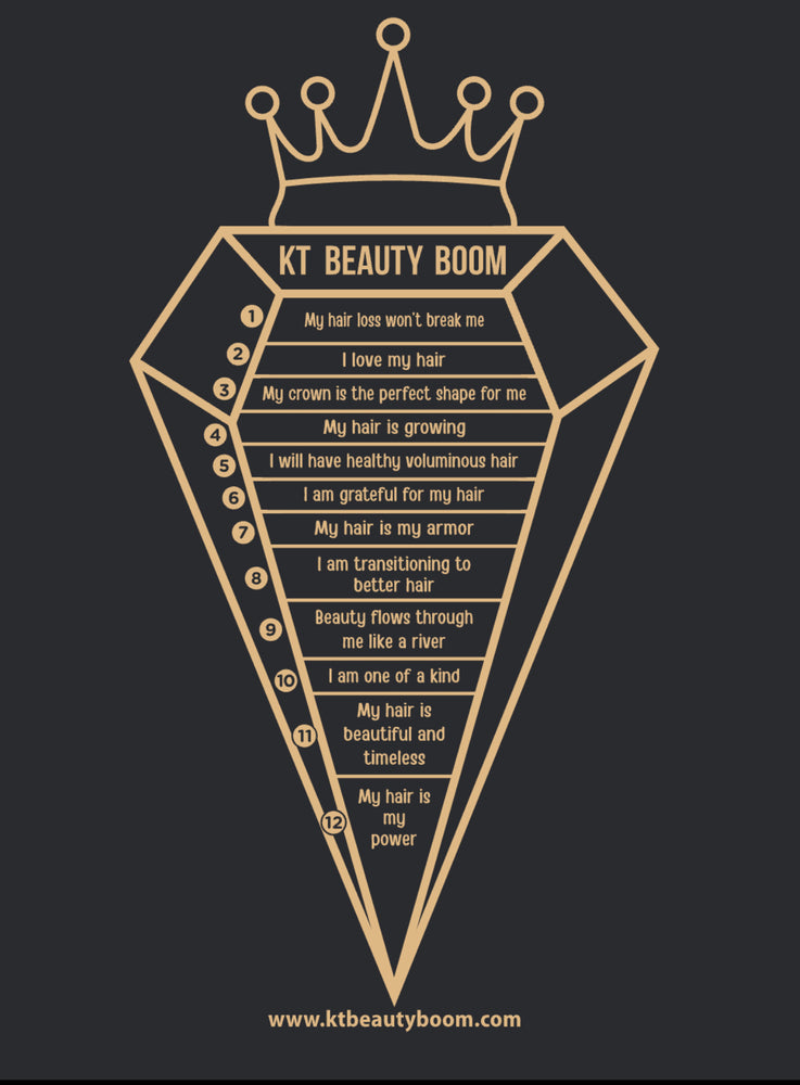 Affirmation Hair Growth Tee’s - KT BEAUTY BOOM
