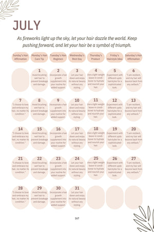 Hair Empowerment Calendar - KT BEAUTY BOOM