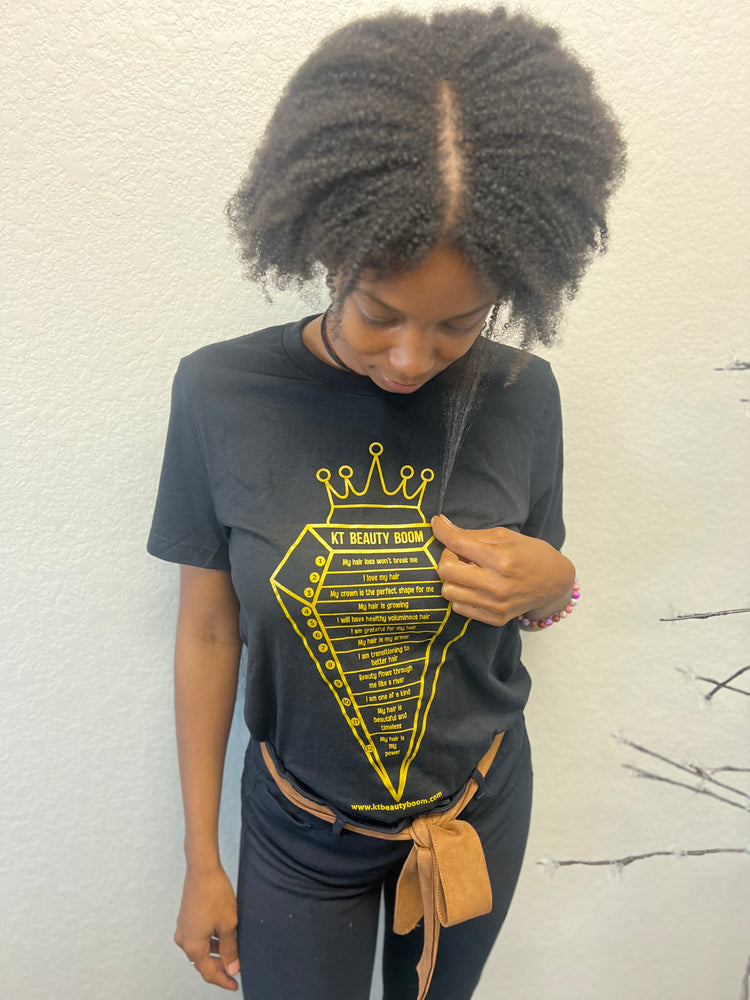 Affirmation Hair Growth Tee’s - KT BEAUTY BOOM